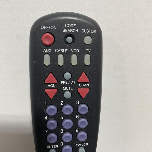 RCA SystemLink 4+ Universal Remote Control TV VCR Cable AUX Replacement Black - Picture 2 of 7